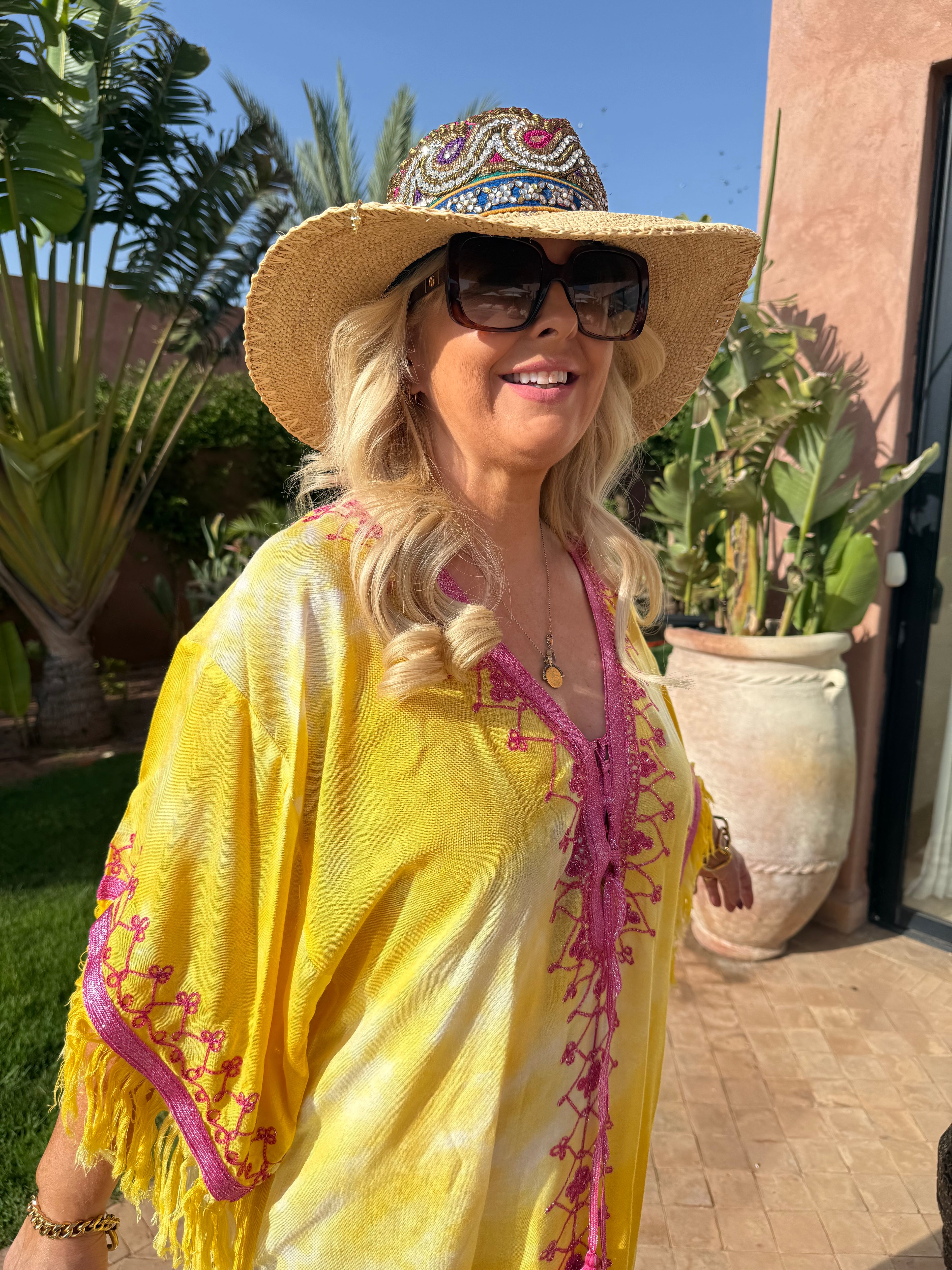 Kaftan - Talitha Fringed Moroccan Dream Tie Dye