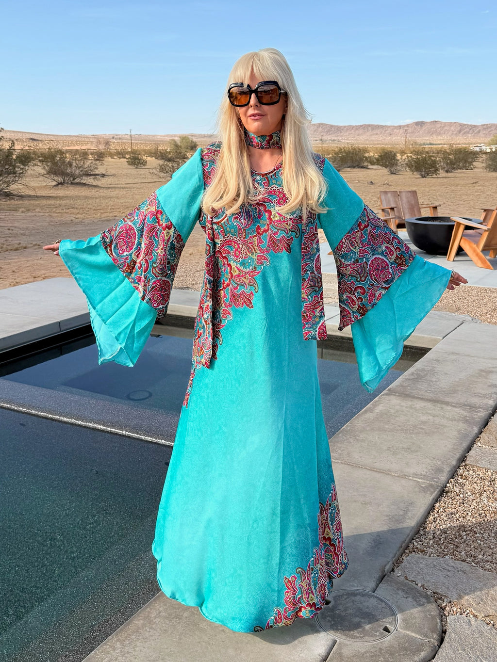 Ashley - Turqoise Paisley
