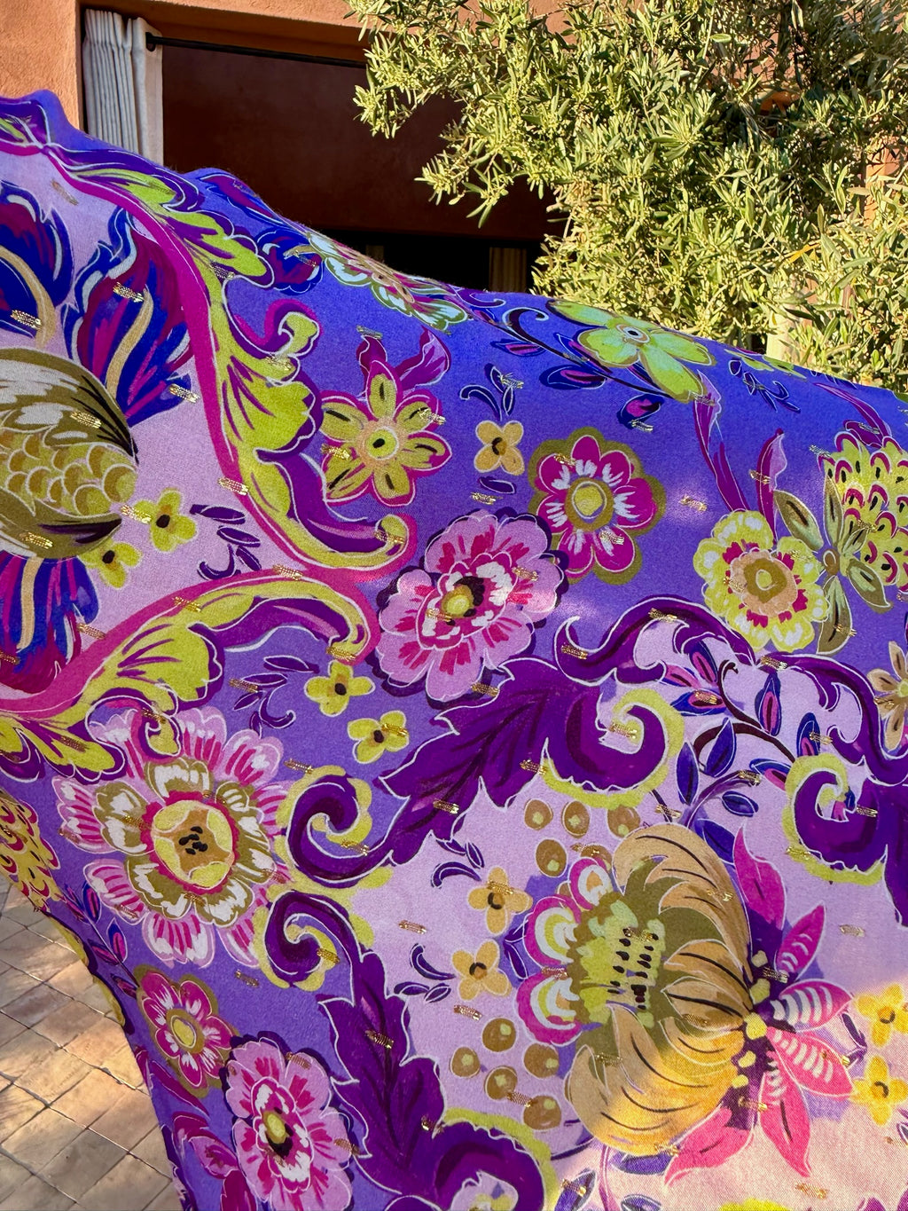 Short Stevie - Purple Neon Cotton