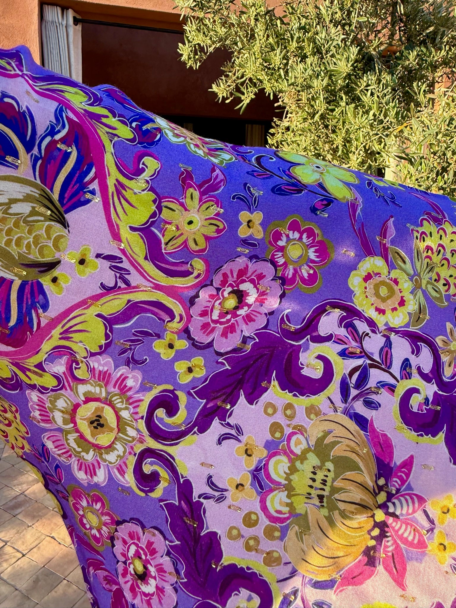 Short Stevie - Purple Neon Cotton