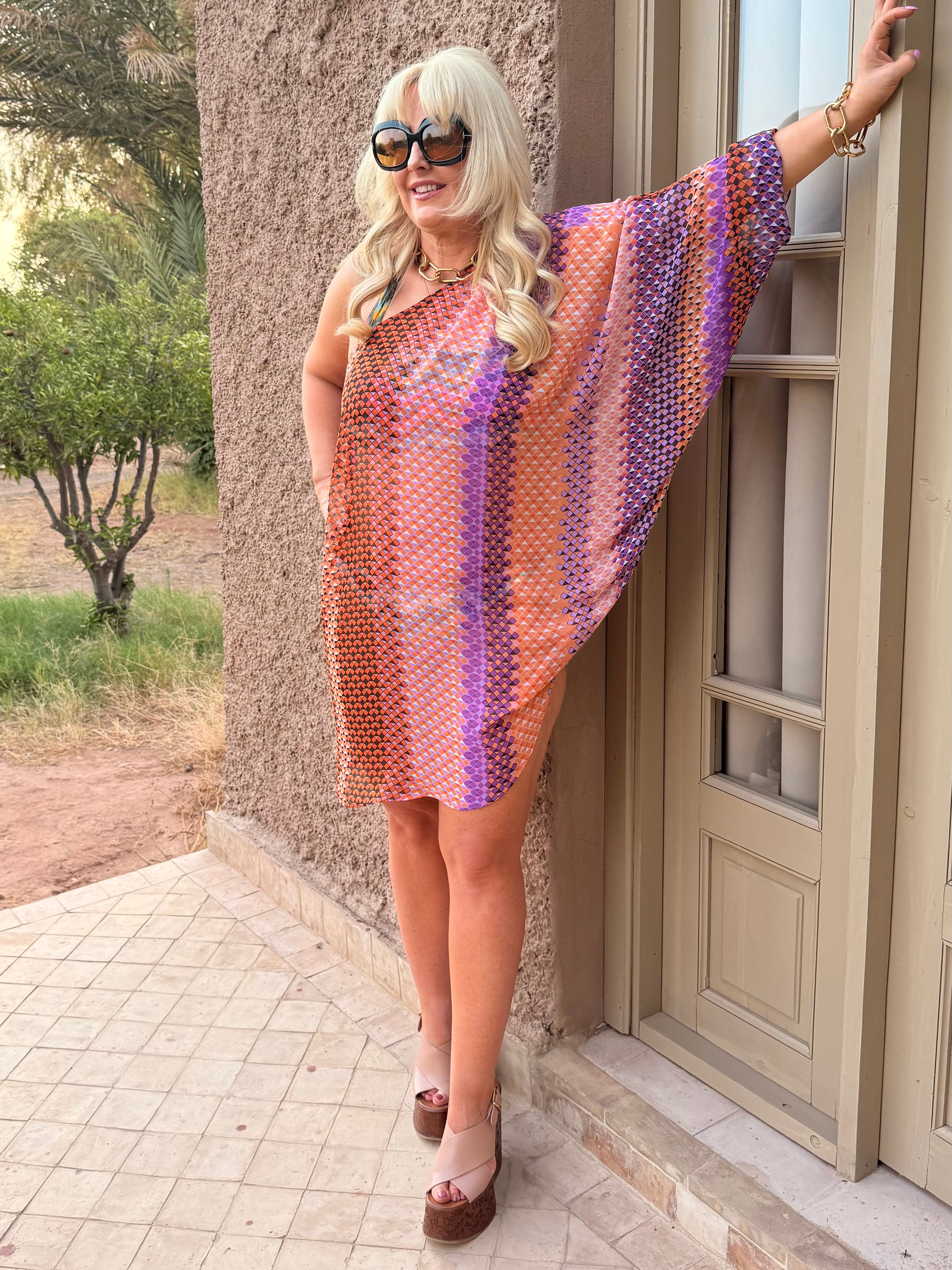 Mimi dress Sundown Mosaic