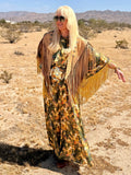Salma - Yellow & Green Golden Swirl