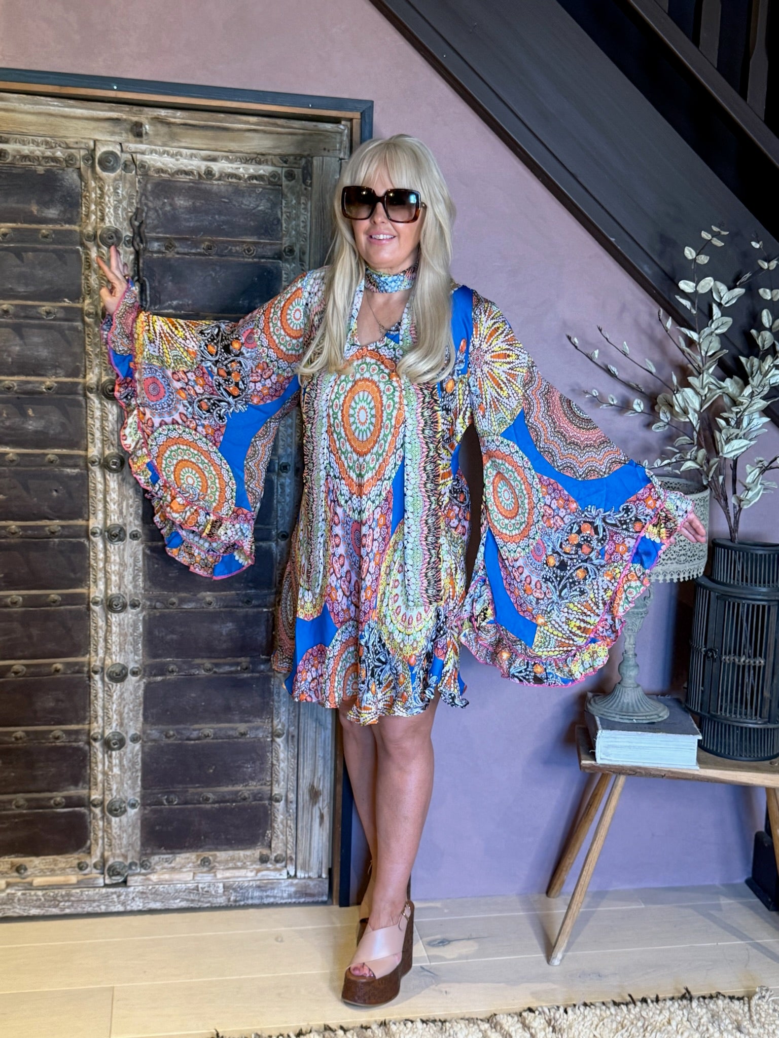 Stevie short “Marrakech Kaleidoscope blue