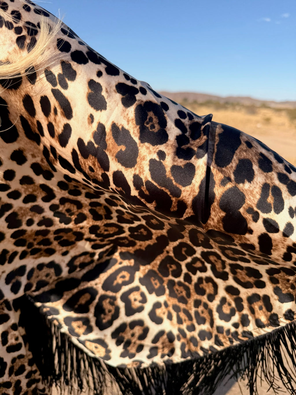 Sam - Animal Print Fringed