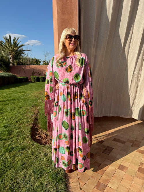 Chloe - Pink Circle Print
