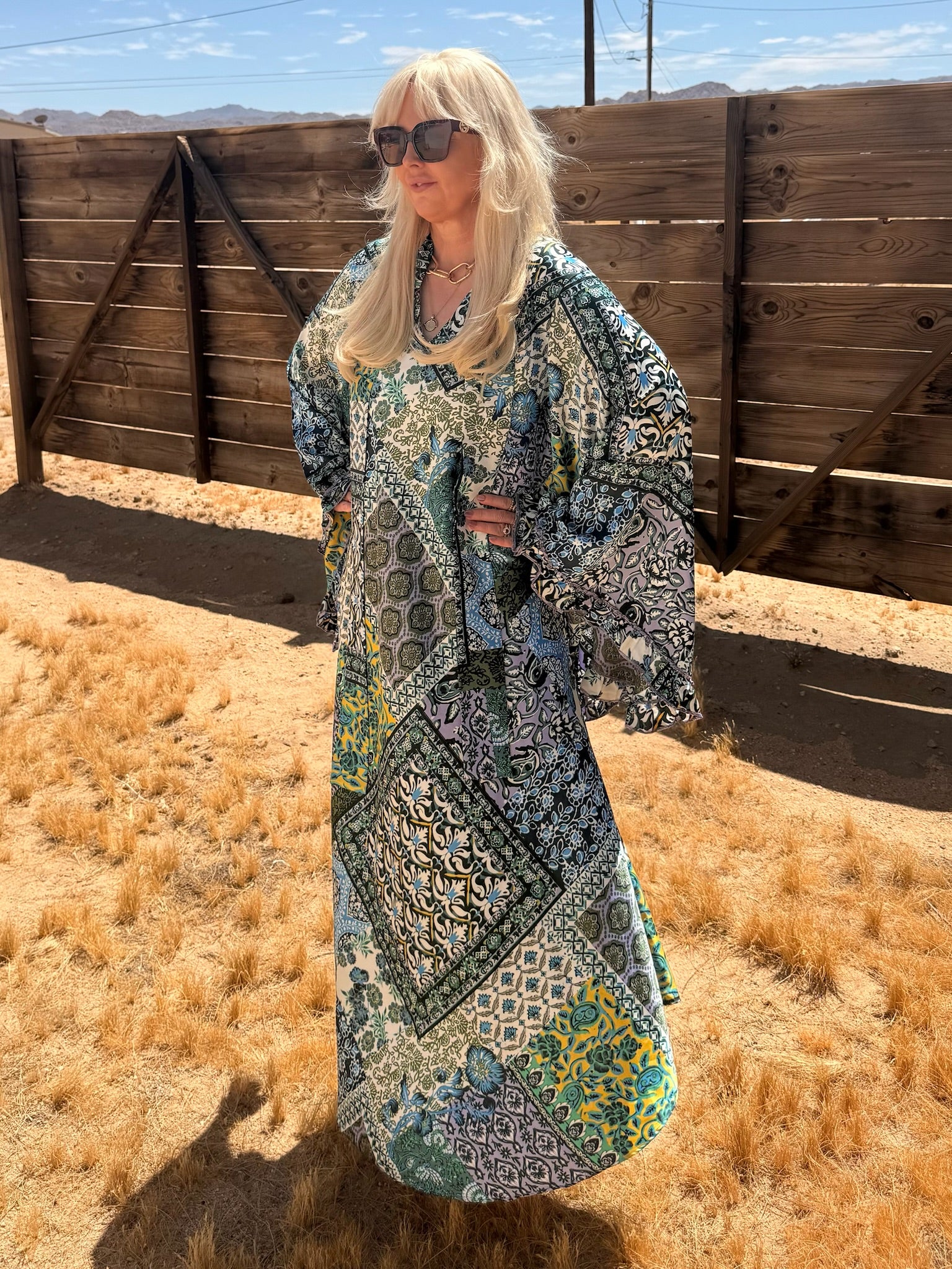 Stevie - 70’s Boho Multi Print