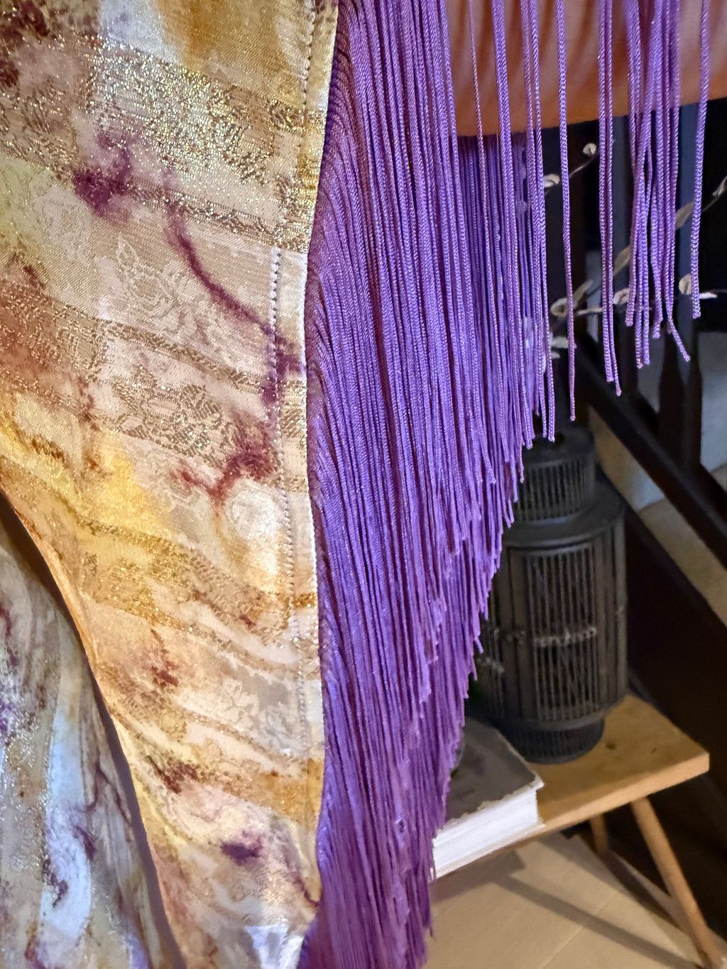 Short Stevie - Lilac Opal With Purple Fringe