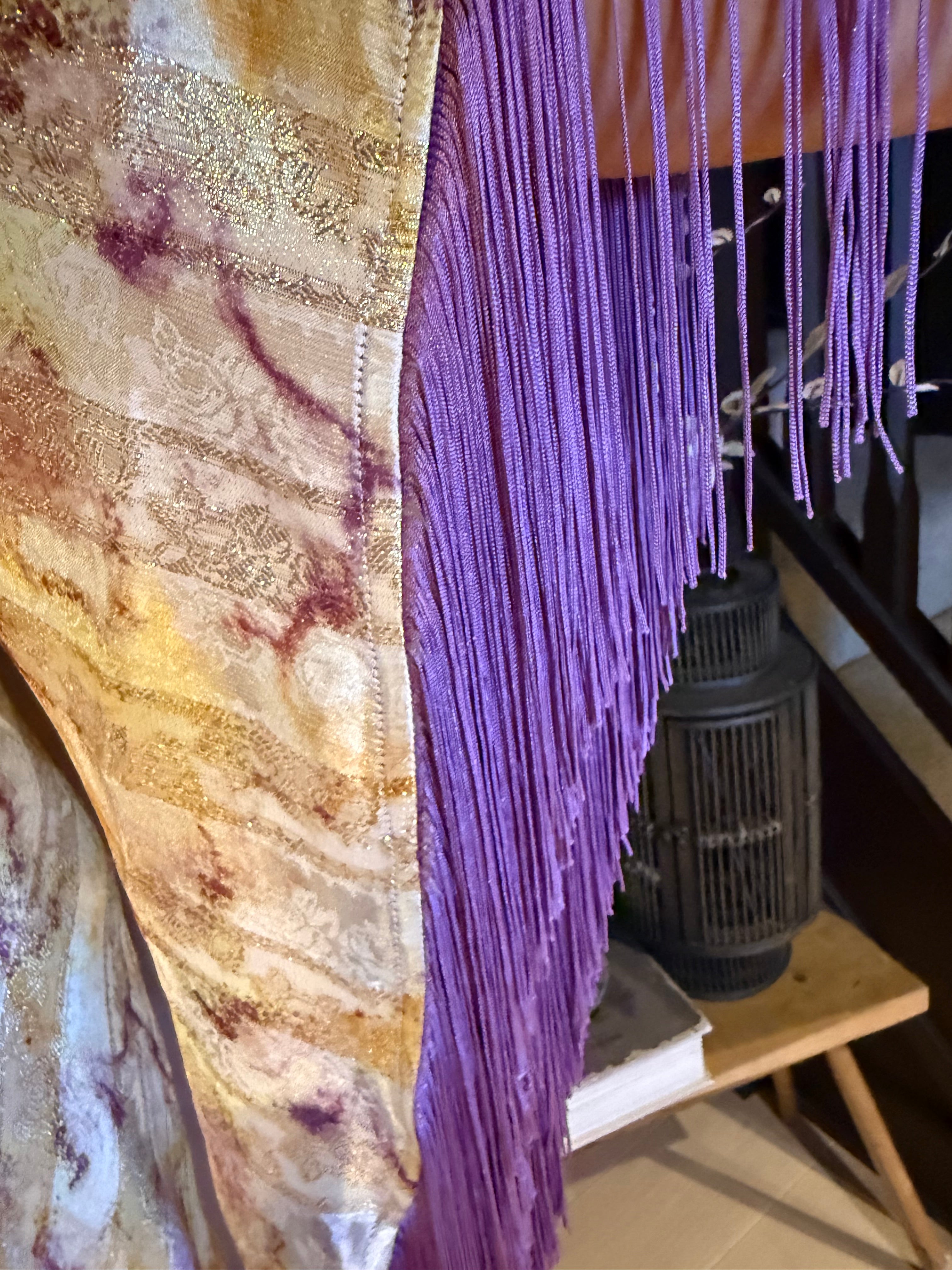 Short Stevie - Lilac Opal With Purple Fringe