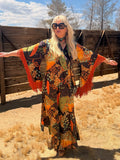 Stevie – Japanese Landscape with Orange Fringe