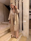 Bronze Metallic Jacquard Janket Jacket