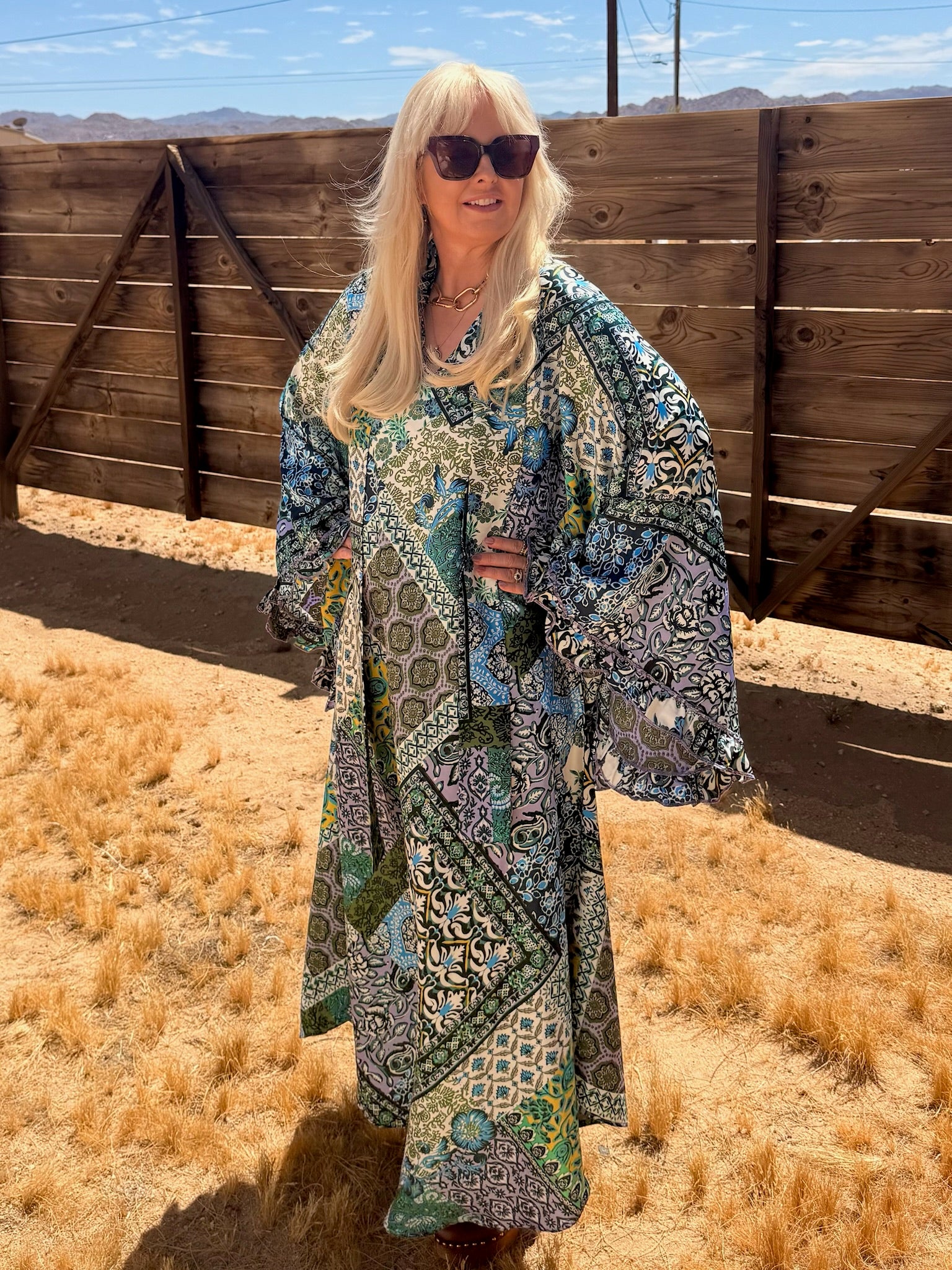 Stevie - 70’s Boho Multi Print