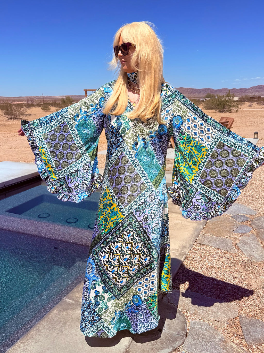 Stevie - 70’s Boho Multi Print
