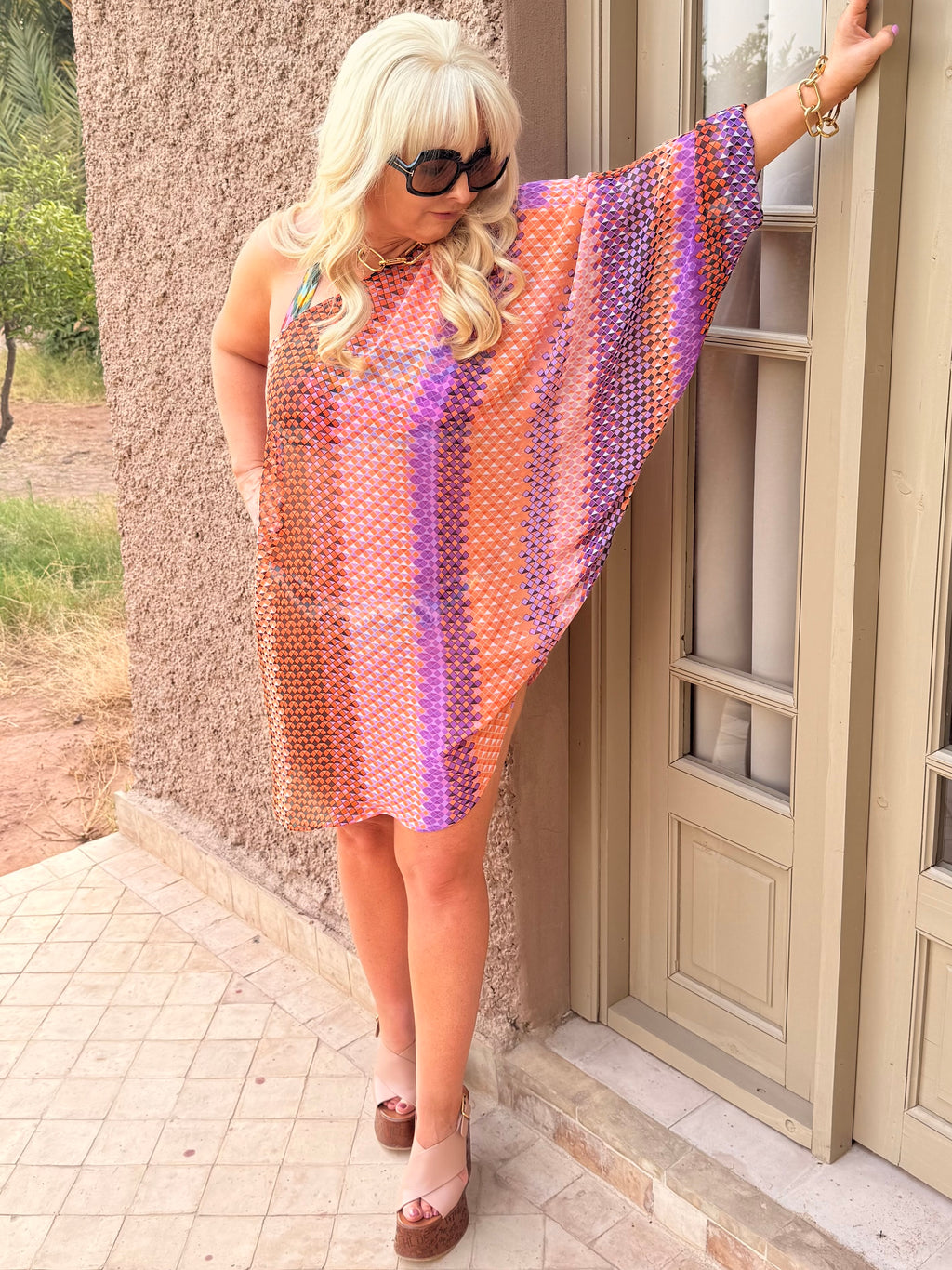 Mimi dress Sundown Mosaic