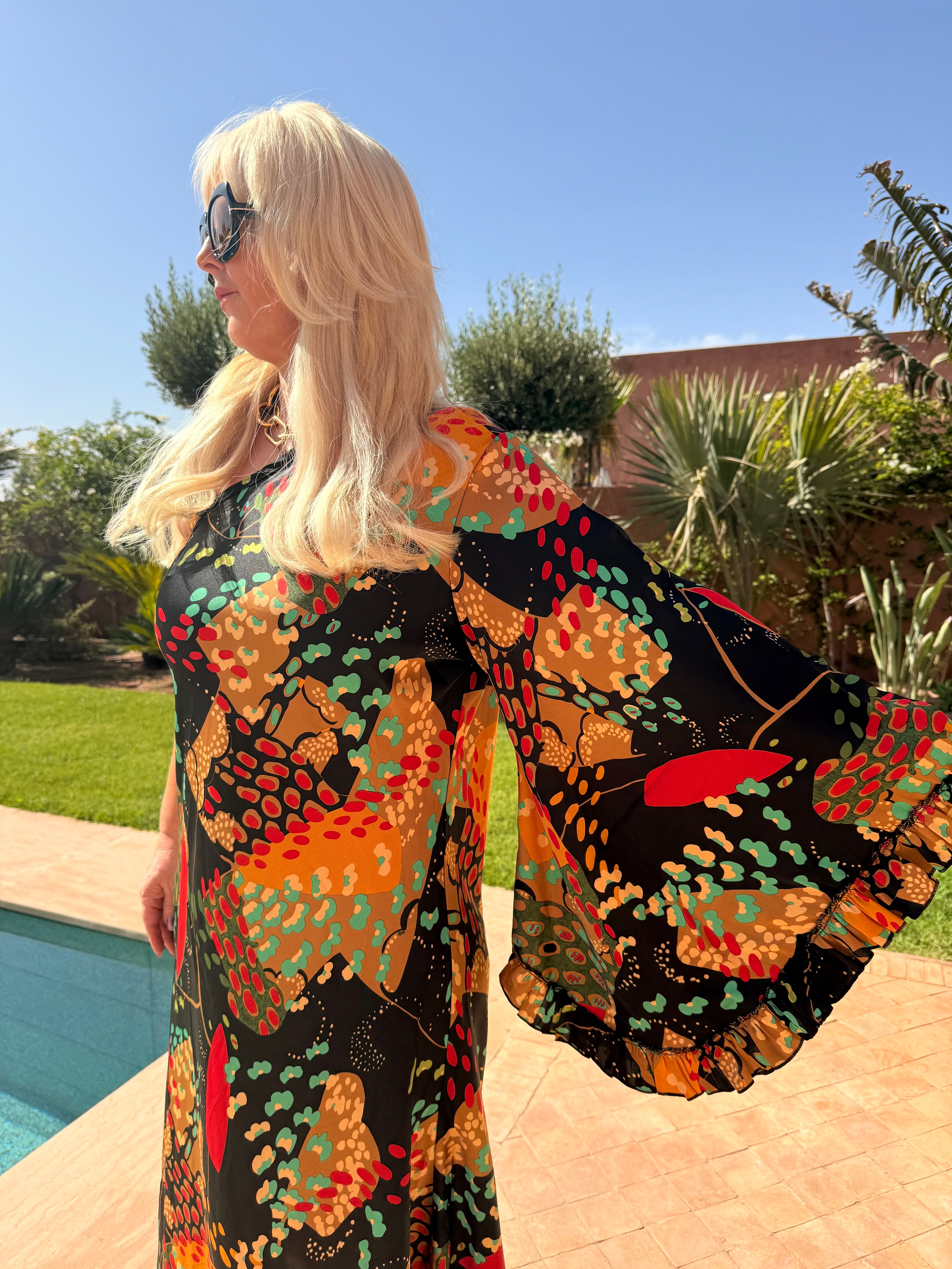 Stevie - Japanese Landscape One-Shoulder