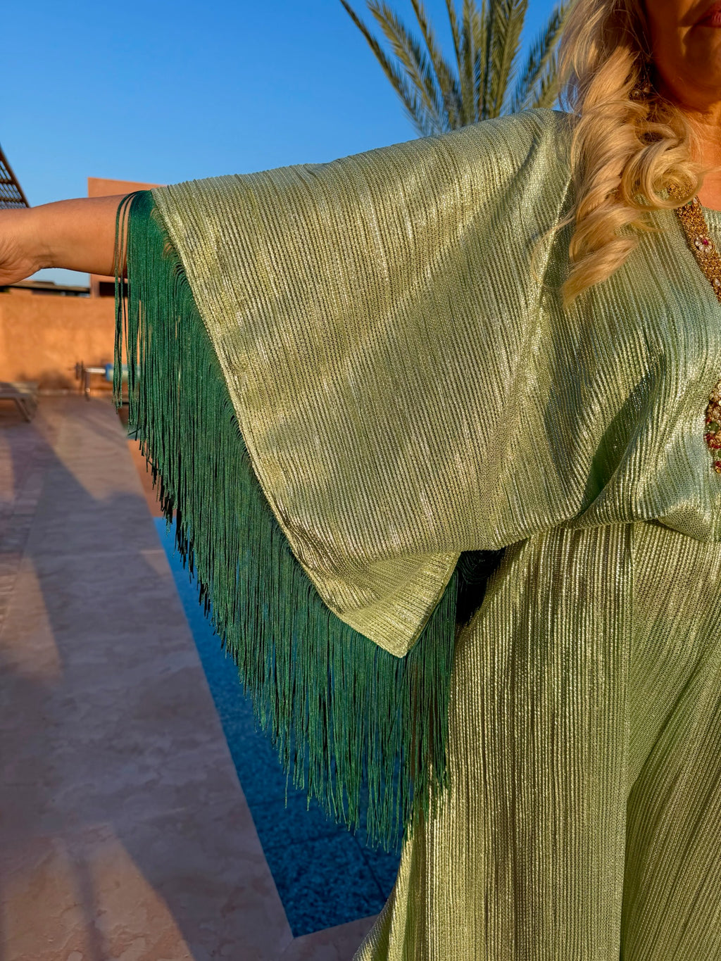 Salma - Green Pastel Metallic