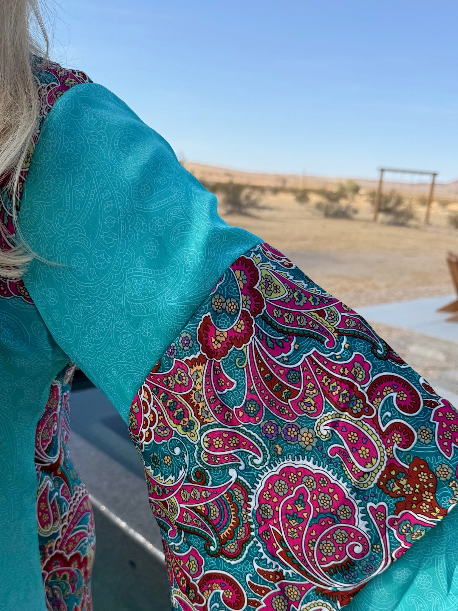 Ashley - Turqoise Paisley
