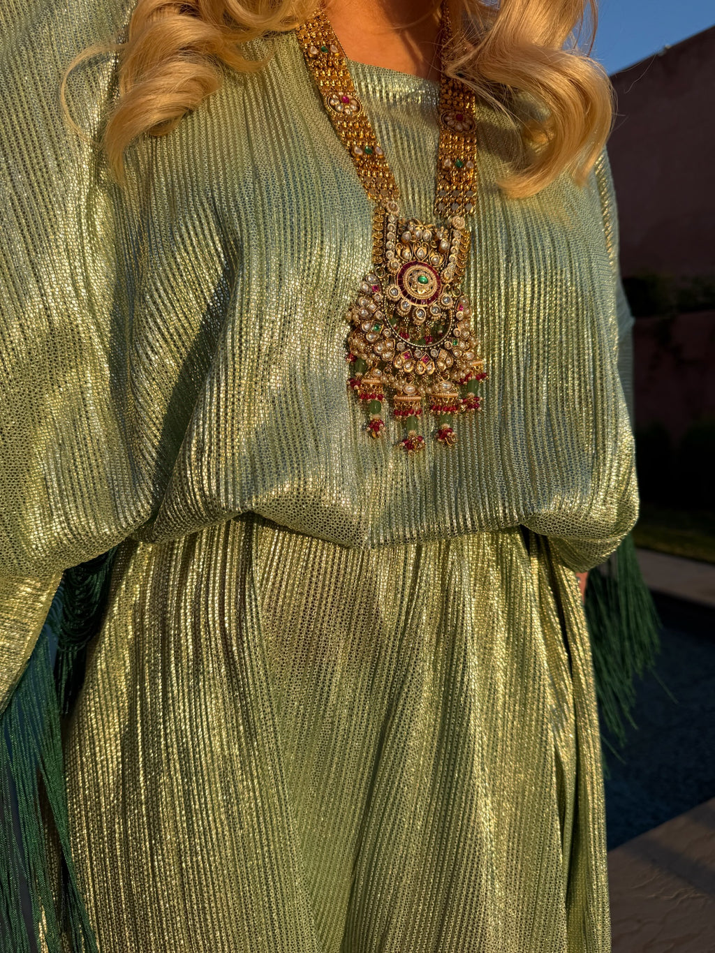 Salma - Green Pastel Metallic