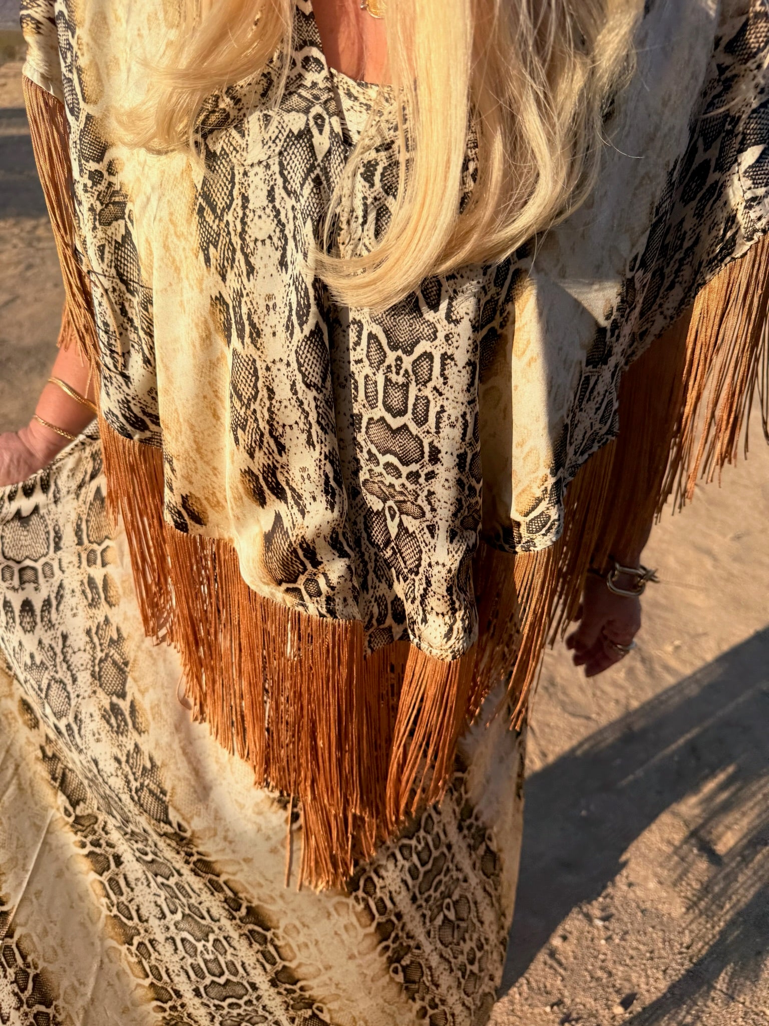 Spencer - Snake With Caramel Fringe Set
