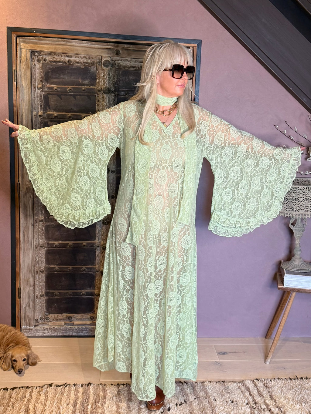 Stevie - Pistachio Lace