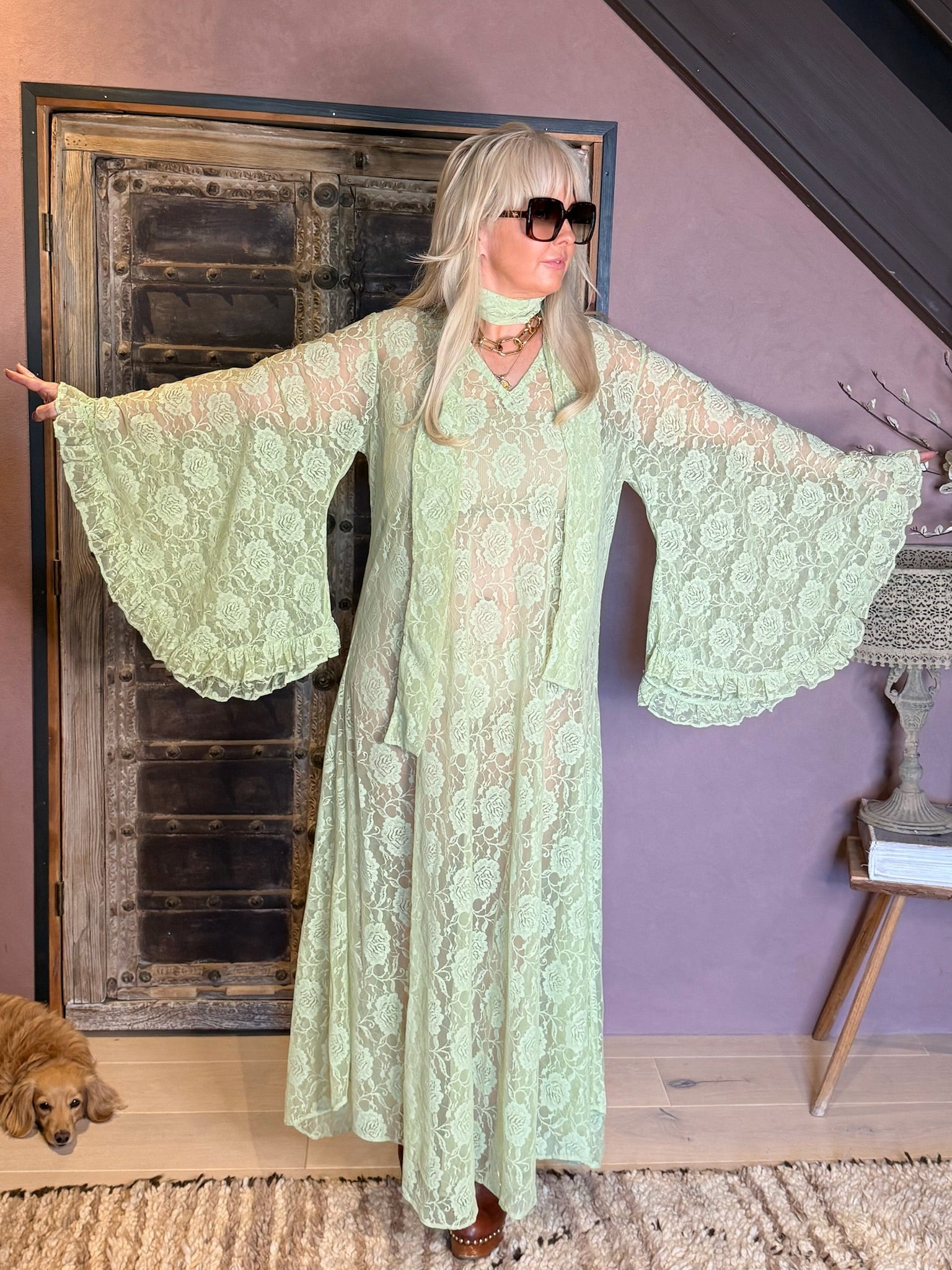 Stevie - Pistachio Lace