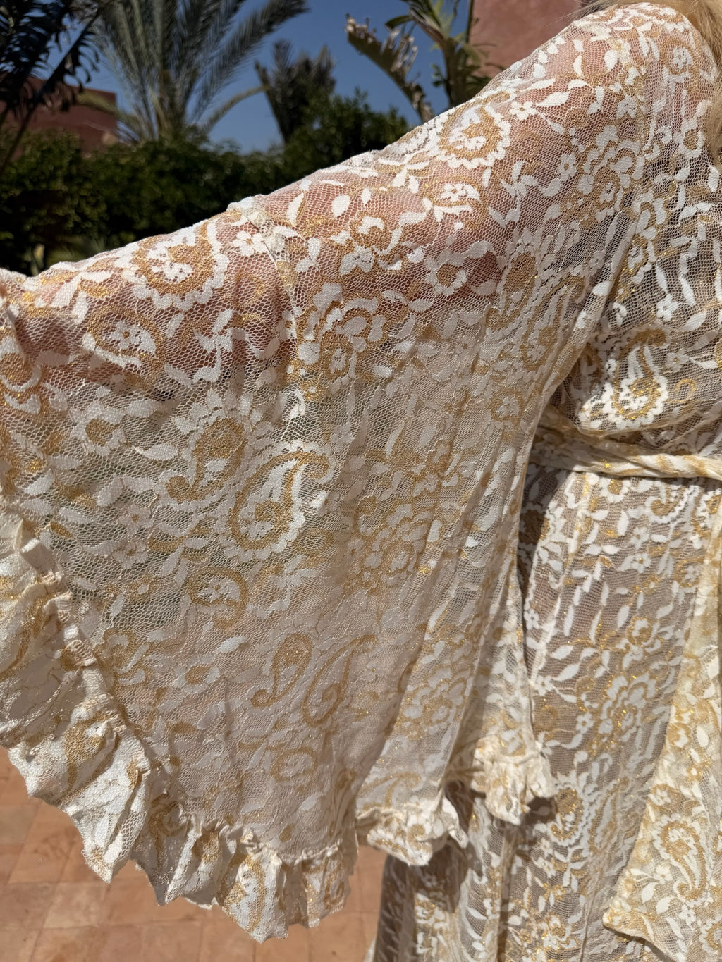 Stevie - Cream & Gold Lace