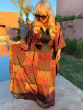 Kaftan - Feather Bohemian Silk