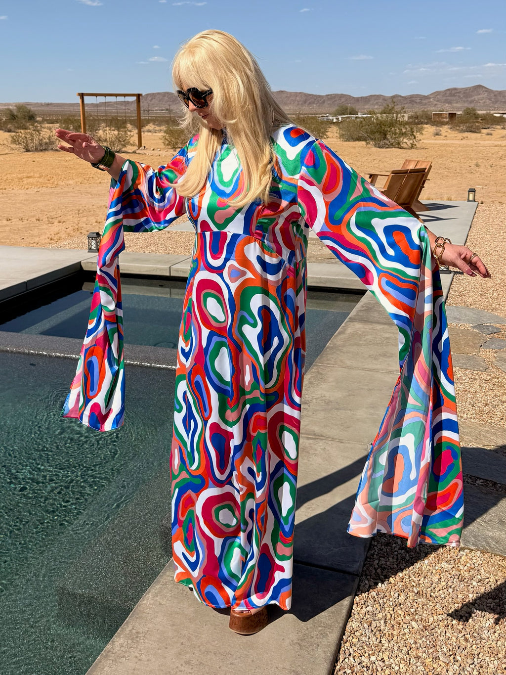 Kime - Psychedelic 70s Multi Print