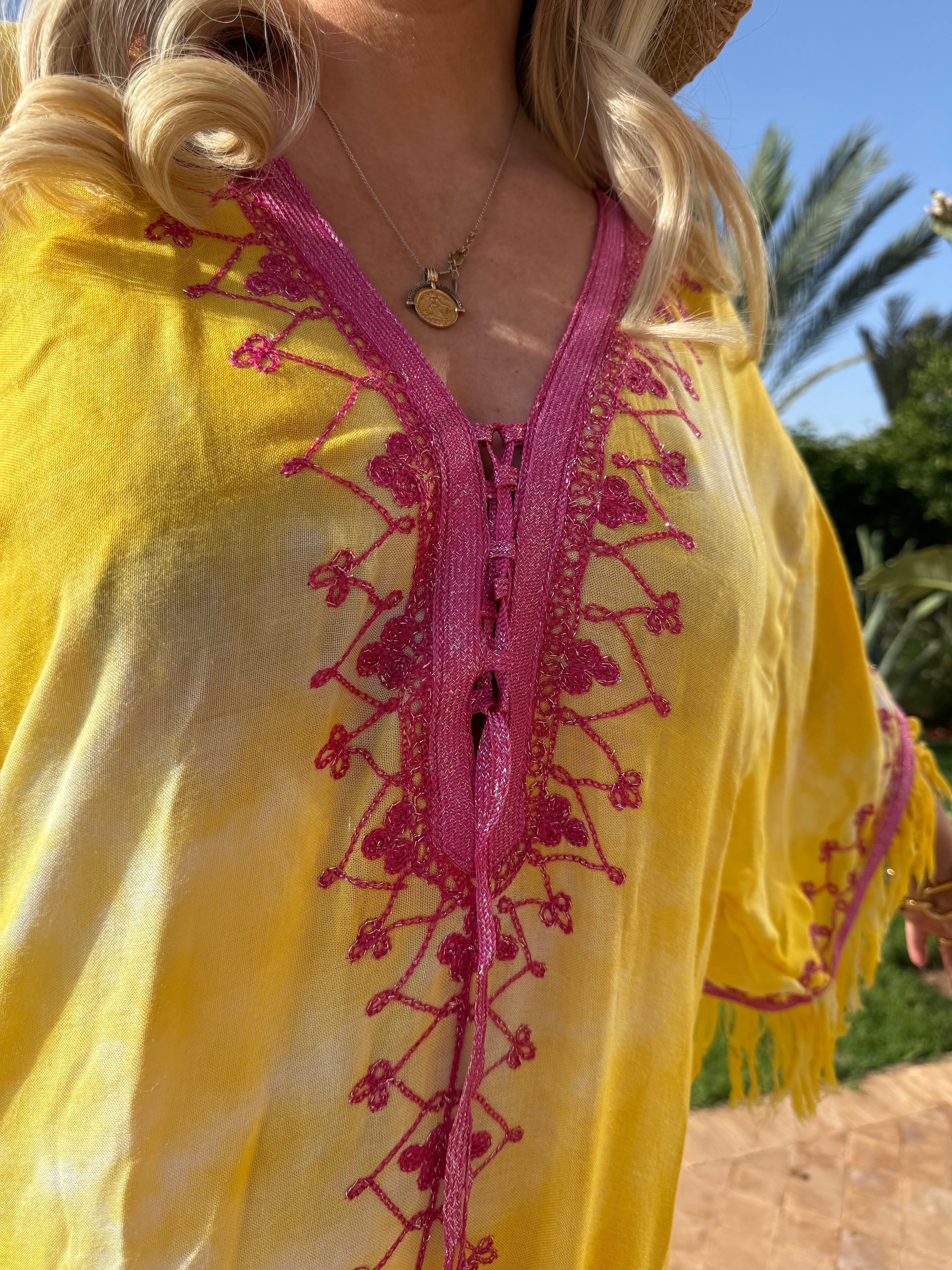 Kaftan - Talitha Fringed Moroccan Dream Tie Dye