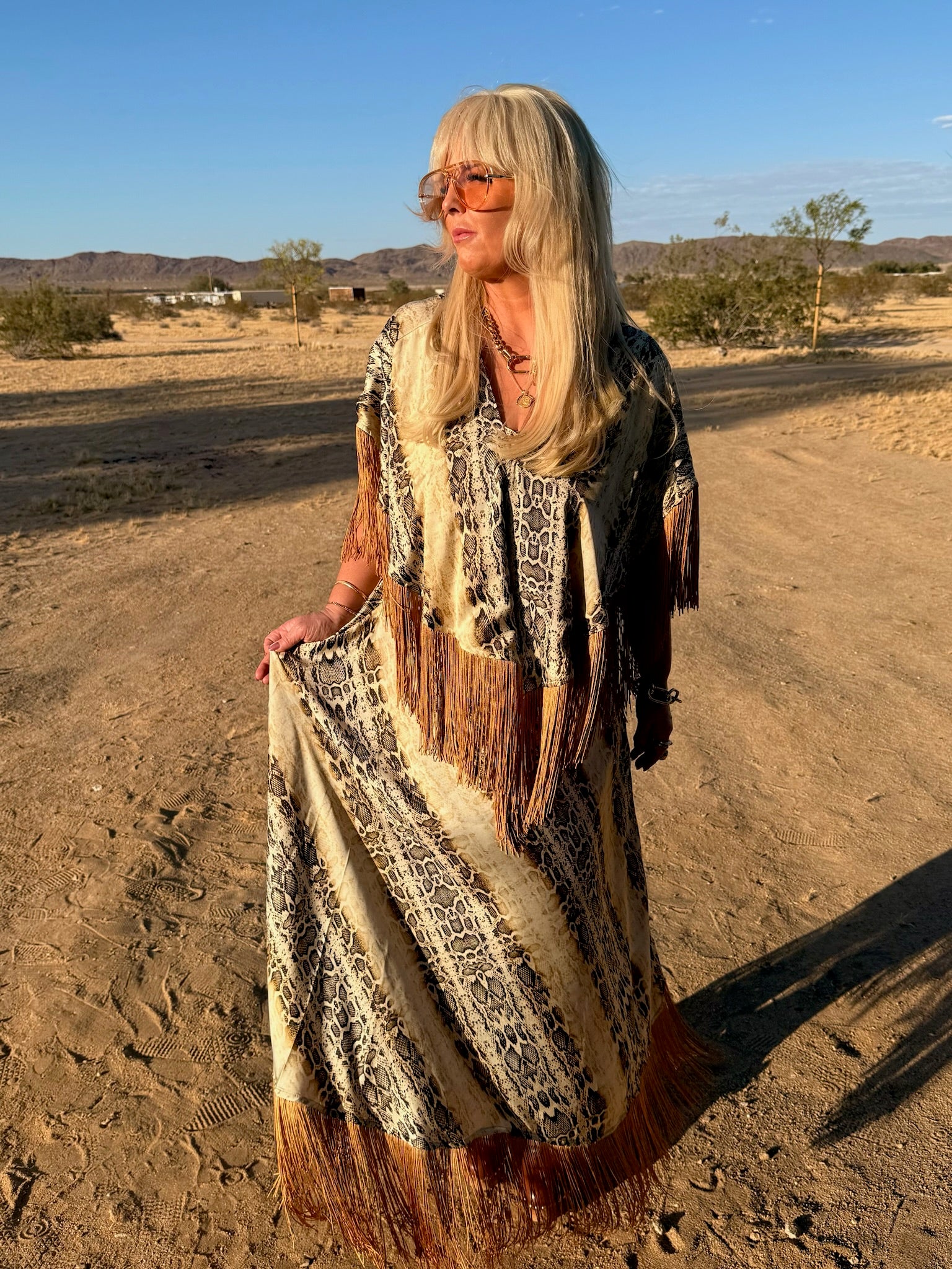 Spencer - Snake With Caramel Fringe Set