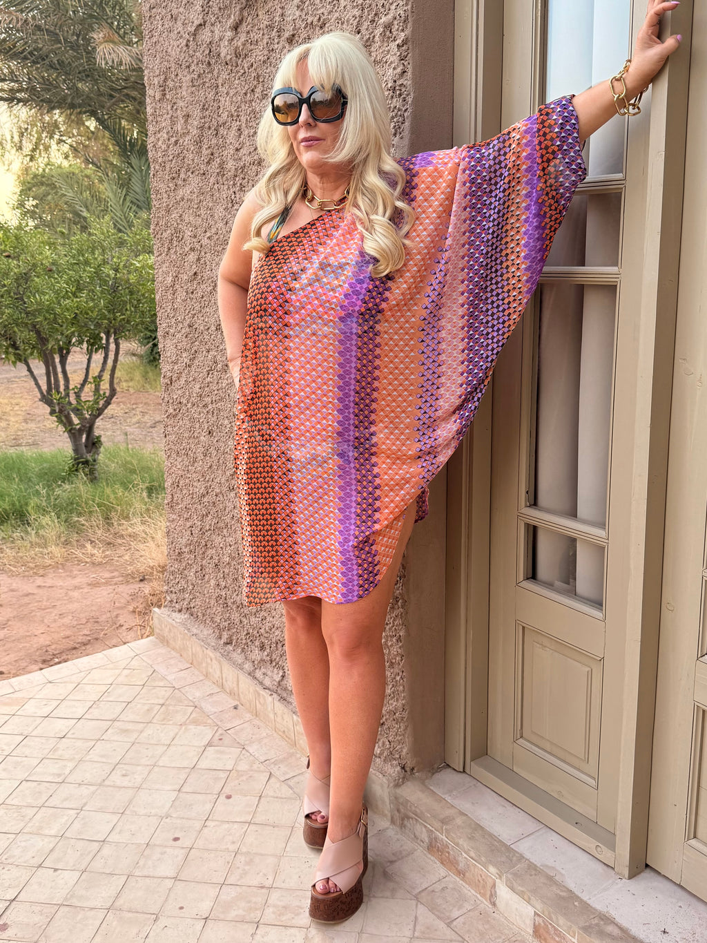 Mimi dress Sundown Mosaic