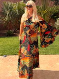 Stevie - Japanese Landscape One-Shoulder