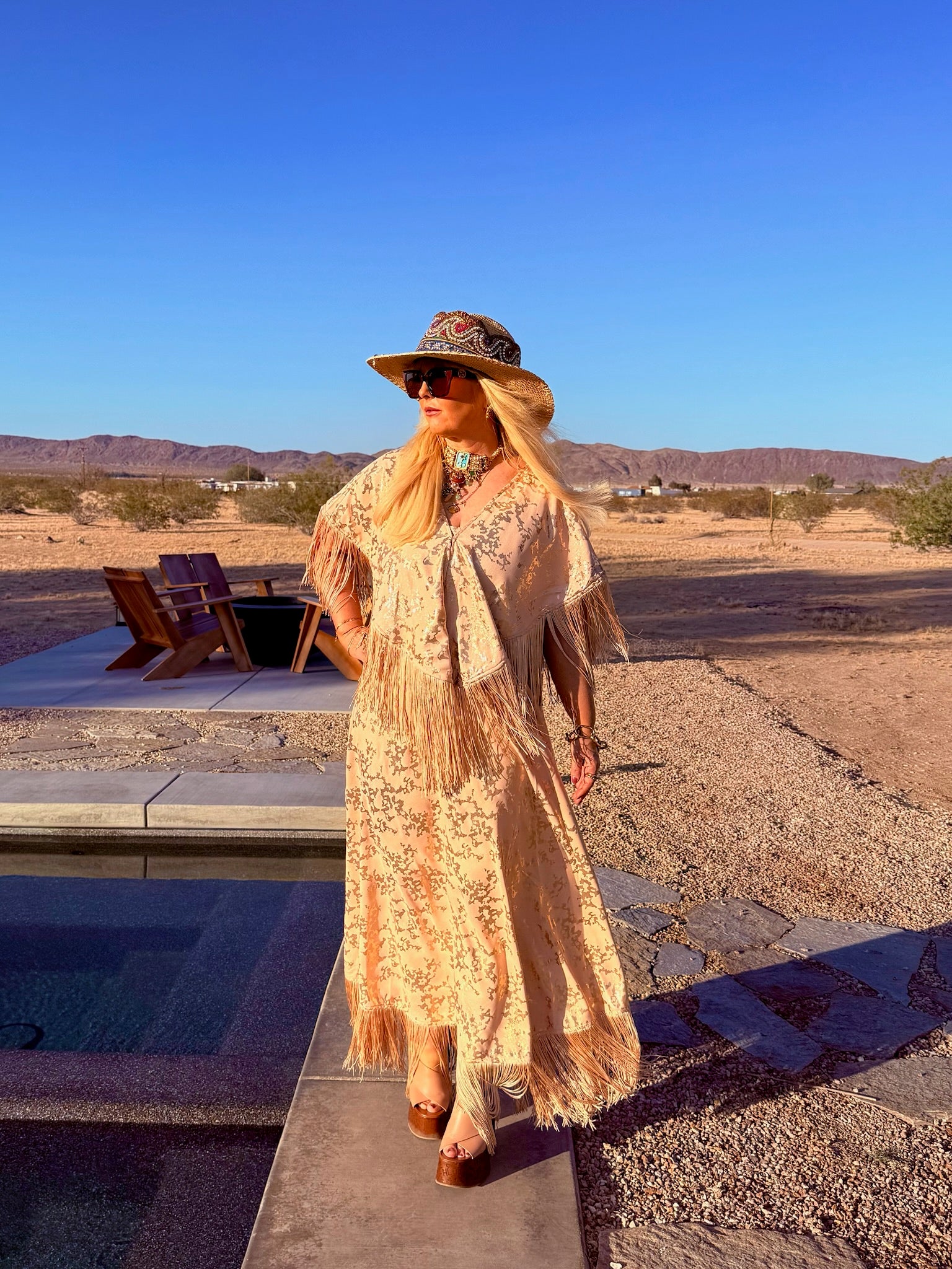 Spencer - Soft blush Champagne & Gold Metallic