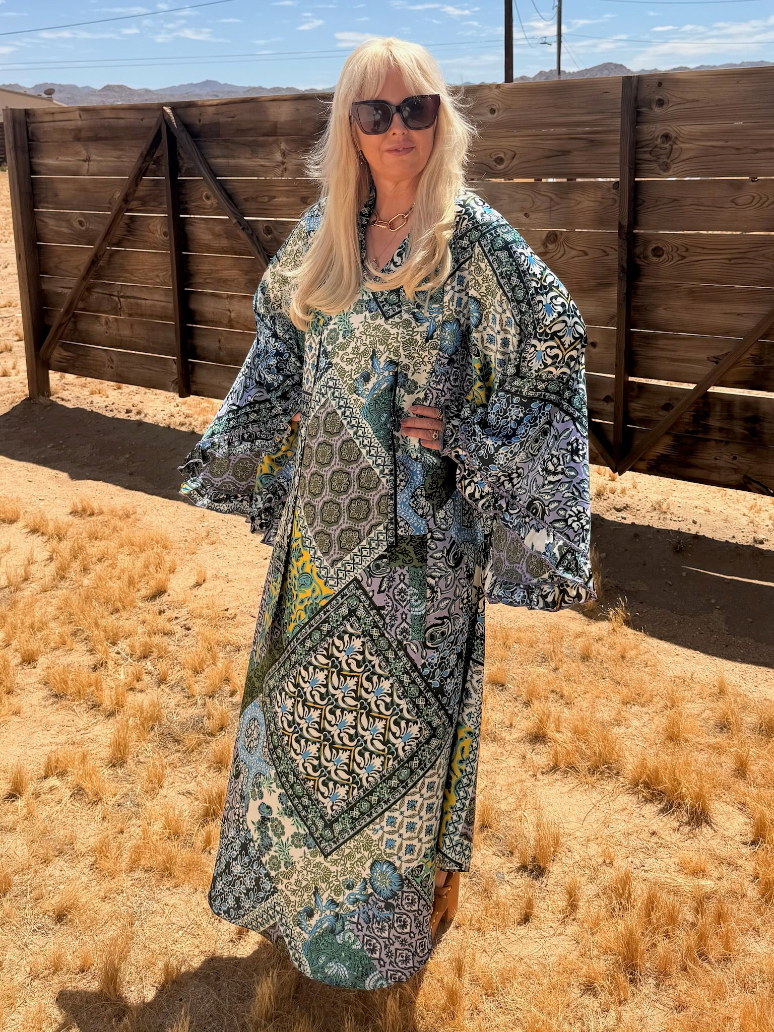 Stevie - 70’s Boho Multi Print