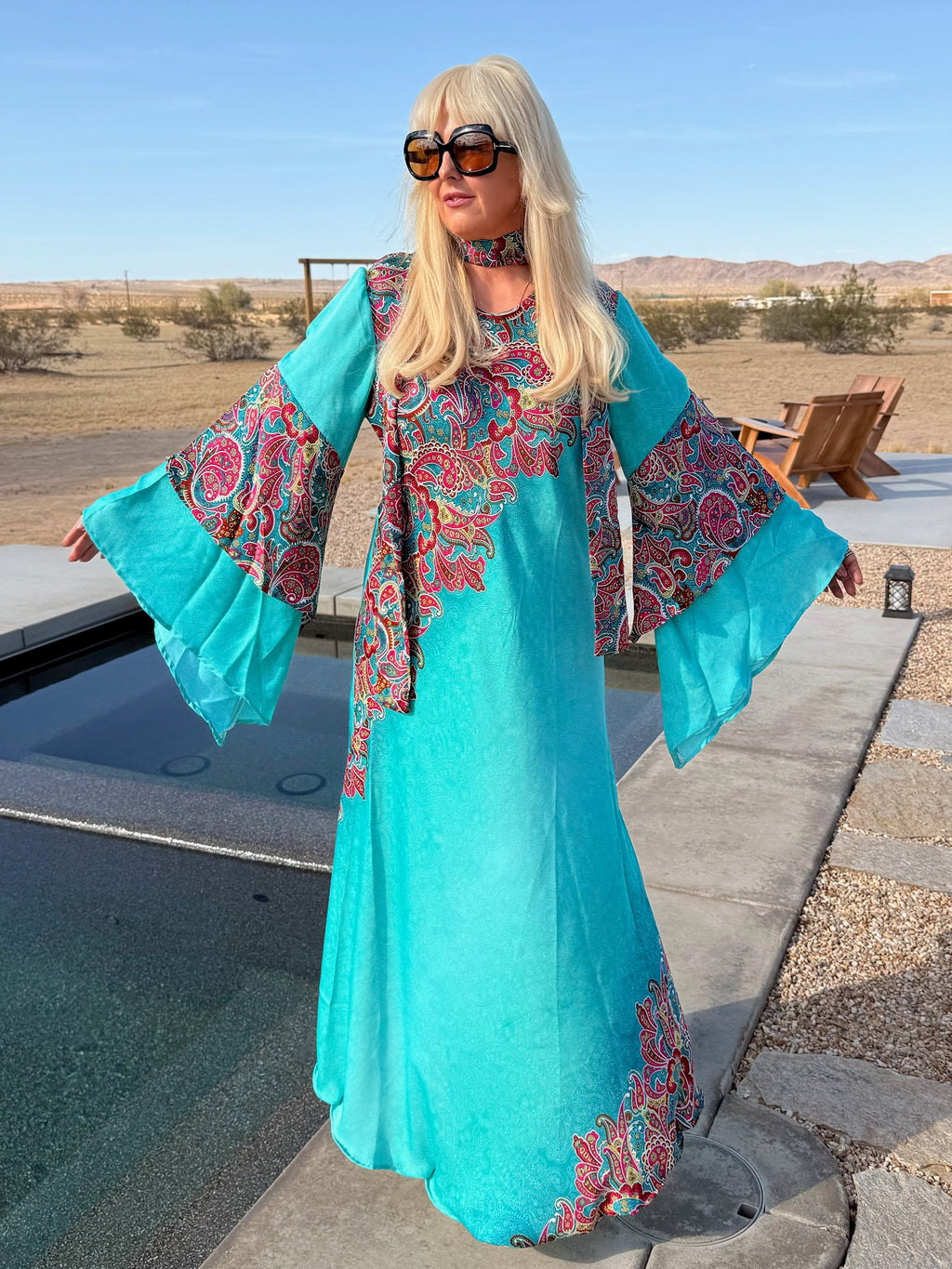 Ashley - Turqoise Paisley