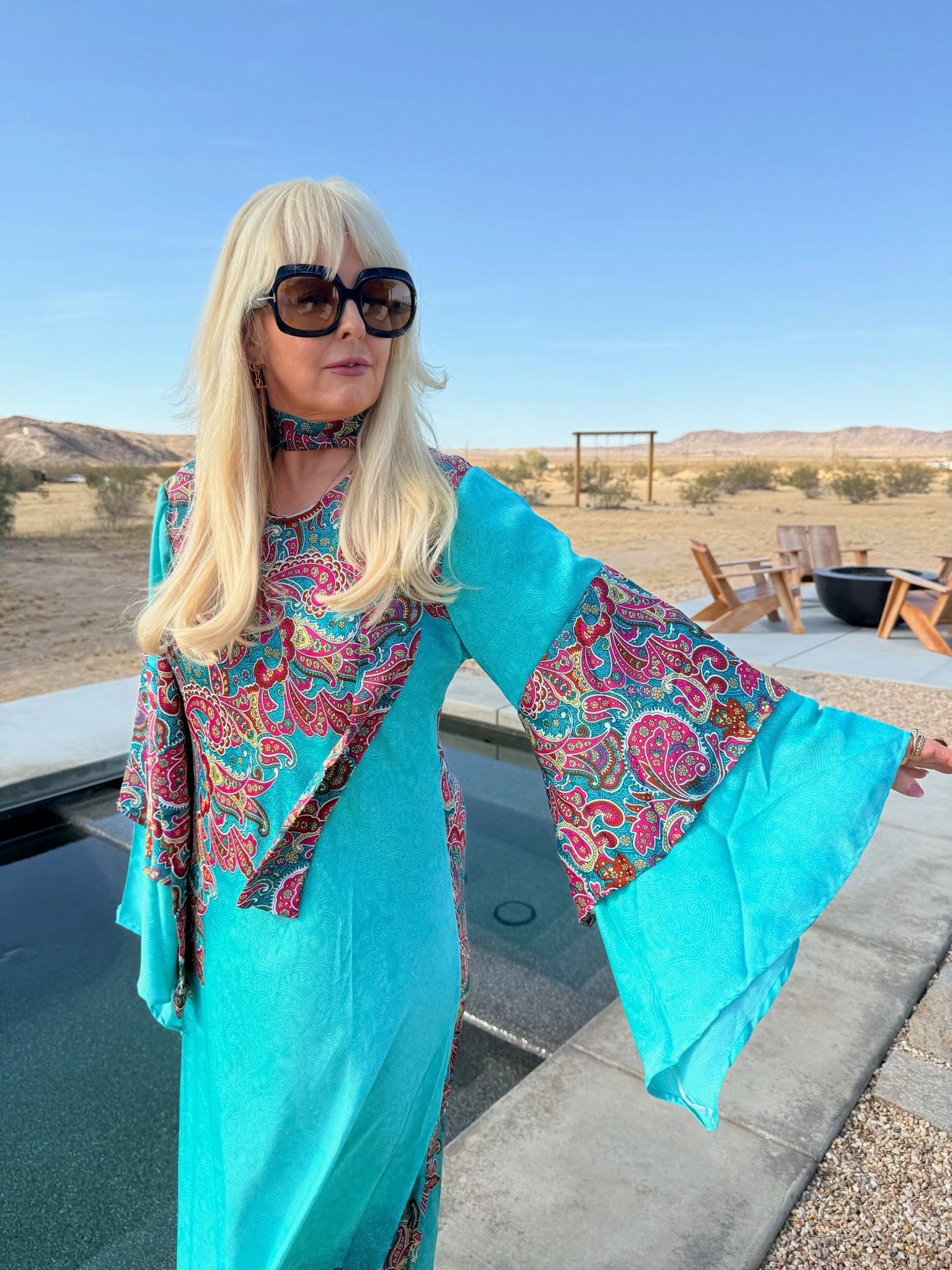 Ashley - Turqoise Paisley