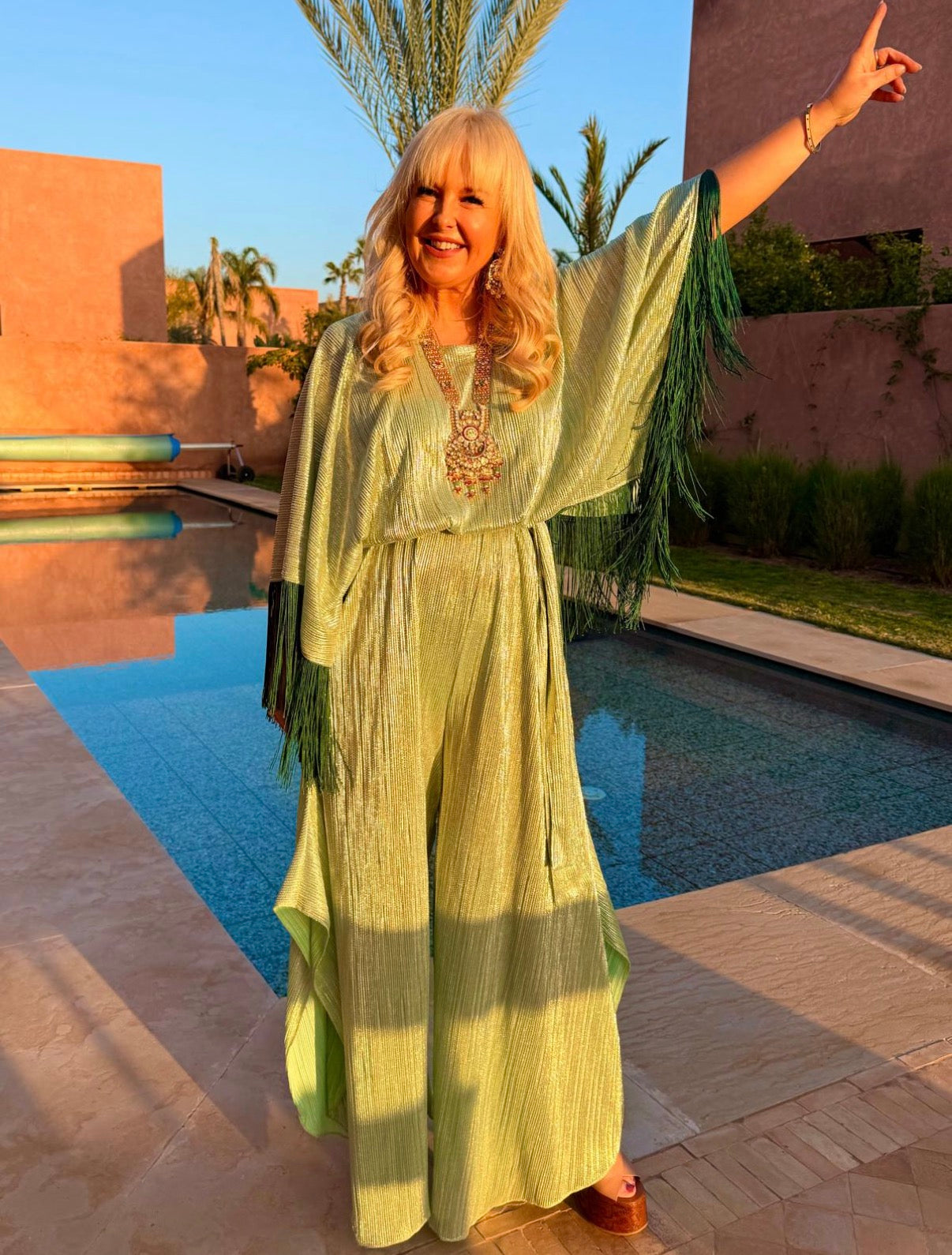 Salma - Green Pastel Metallic
