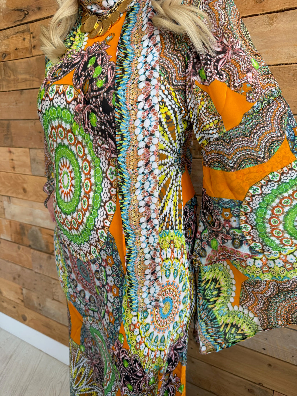 Ashley – Orange Mandala Patchwork