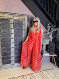 Caz - Coral  Lace Jumpsuit